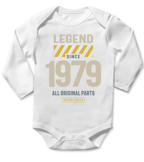 Legend Since 1979 44th birthday Long Sleeve Baby One-Piece