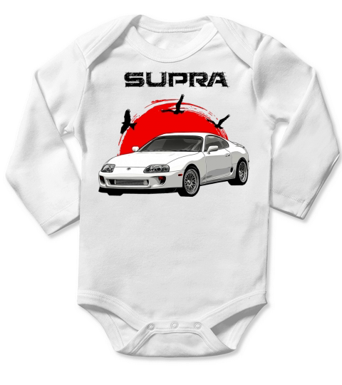 Toyota Supra MK4 Vintage Long Sleeve Baby One-Piece