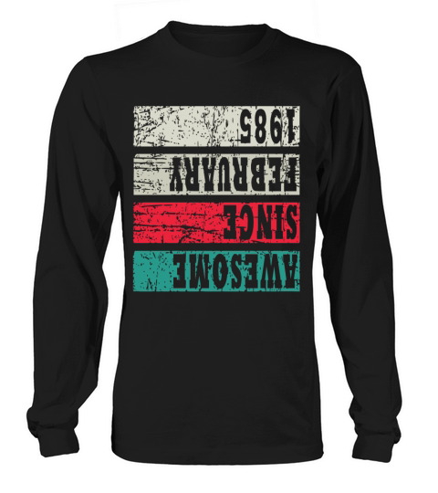 Retro Birthday Year Vintage 1985 Long sleeved Unisex