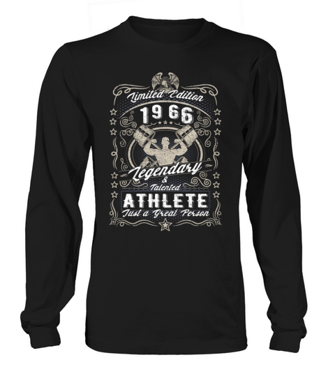 Vintage 1966 Fitness Birthday Gift Sport Hobby Long sleeved Unisex