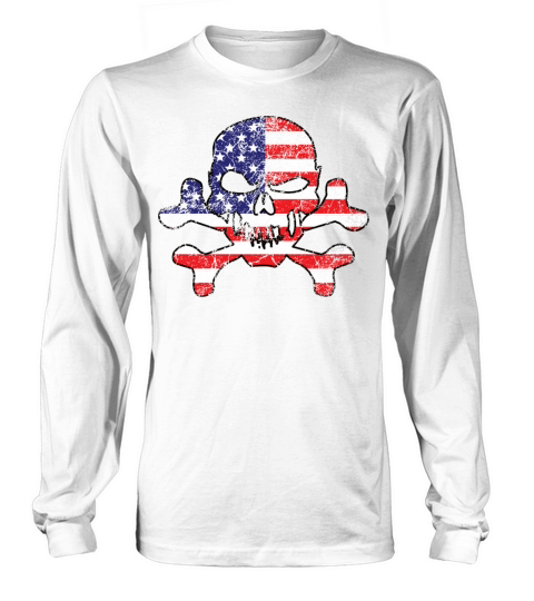 Vintage American Skull Long sleeved Unisex