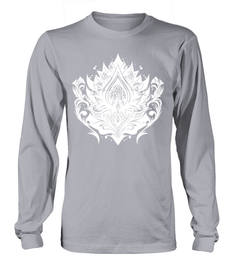Vintage Lotus Flower Water Lily Tattoo Hobby Long sleeved Unisex