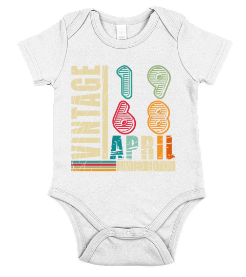 1968 April Original Short Sleeve Baby One-Piece