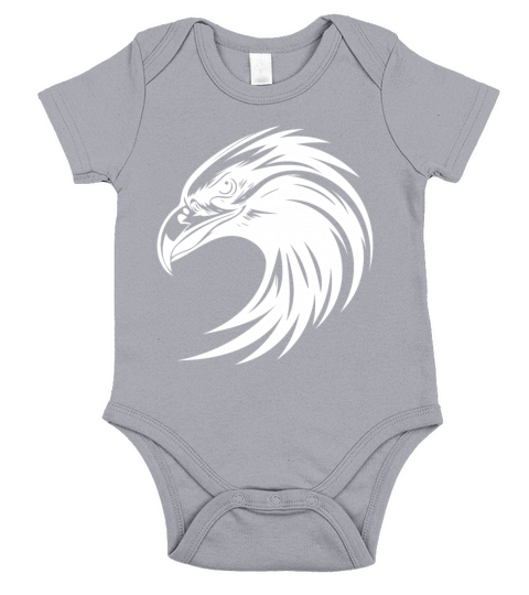 Elegant Tribal Eagle Logo In Tattoo Style Short Sleeve Baby One-Piece