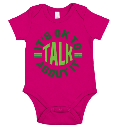 Its Ok To Talk About Mental Health Short Sleeve Baby One-Piece
