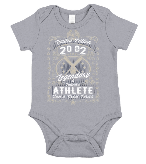 Vintage 2002 Baseball Birthday Gift Sport Hobby Short Sleeve Baby One-Piece