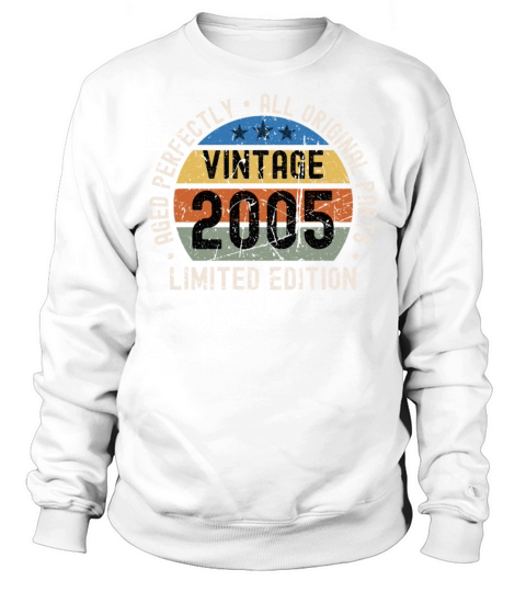 18th Birthday Vintage 2005 Sweatshirt Unisex