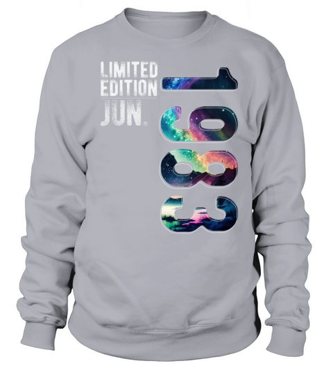 Limited Edition 1983 June Birthday Polar Lights Sweatshirt Unisex