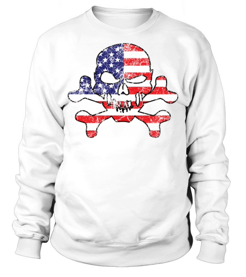 Vintage American Skull Sweatshirt Unisex