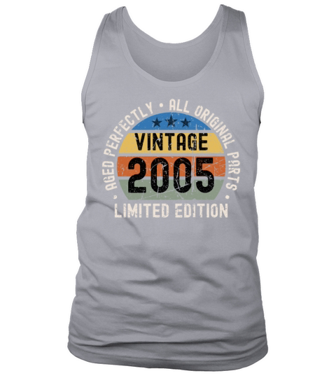 18th Birthday Vintage 2005 Tank Top Unisex