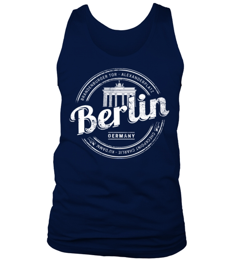 Berlin Germany Brandenburg Gate vintage souvenir Tank Top Unisex