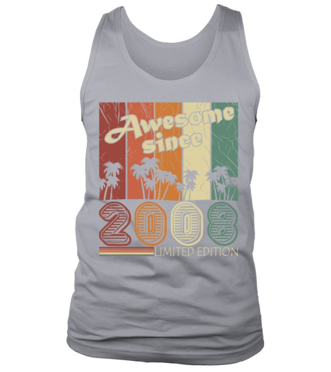 March 2008 vintage anniversary retro gift Tank Top Unisex