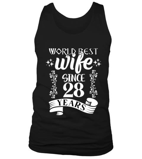 WORLD BEST WIFE SINCE 28 YEARS Tank Top Unisex