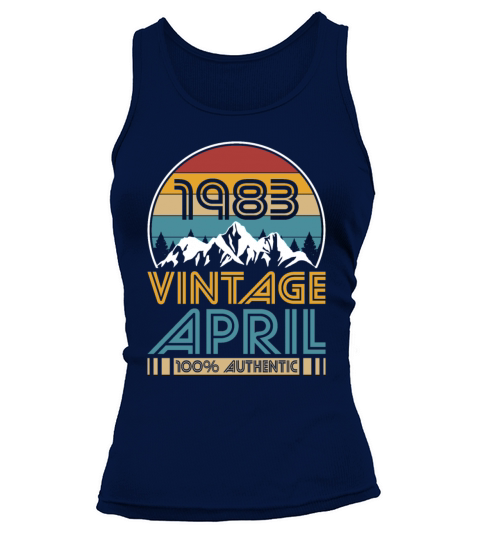 40th birthday april 1983 vintage 1983 Tank top Woman