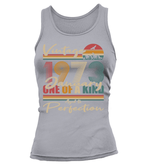 50th birthday january 1973 vintage 1973 Tank top Woman