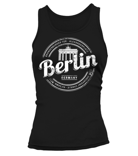 Berlin Germany Brandenburg Gate vintage souvenir Tank top Woman