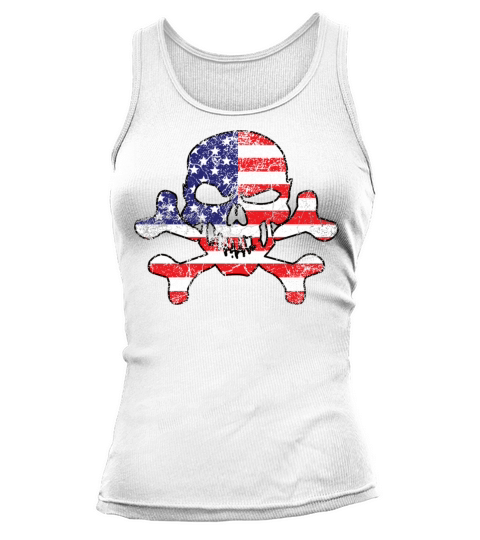 Vintage American Skull Tank top Woman