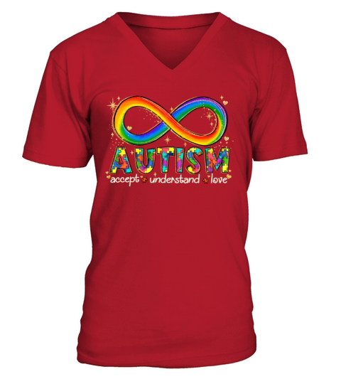 Autism Awareness Accept Understand Love V-Neck T-shirt