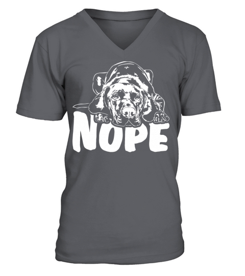 Hungarian Vizsla dog nope dog quote V-Neck T-shirt