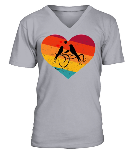 vintage Couple love alentine day gift1297 V-Neck T-shirt