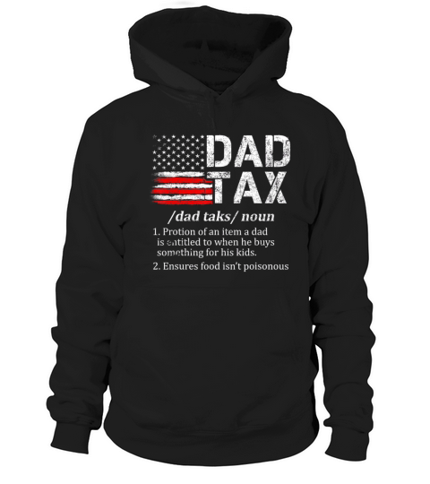 Vintage Dad Tax Definition Funny Fathers Day Hoodie Unisex