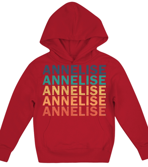 Annelise Name T Shirt - Annelise Vintage Retro Nam Kids Hoodie