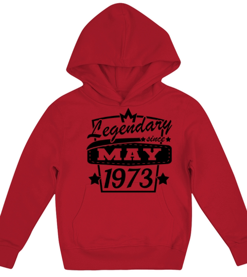May 1973 Retro Birthday Kids Hoodie