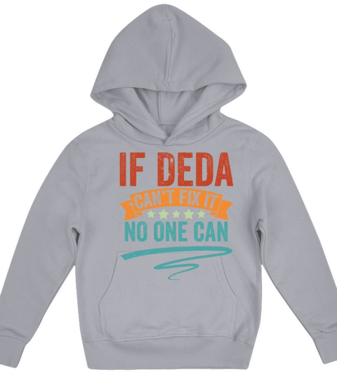 Vintage If Deda Cant Fix It No One Can Srbija Kids Hoodie