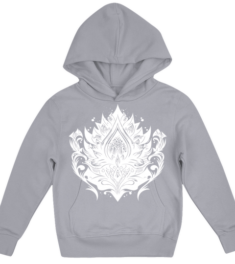 Vintage Lotus Flower Water Lily Tattoo Hobby Kids Hoodie