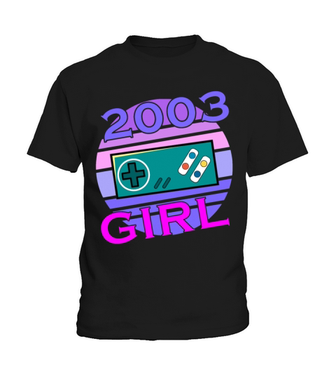 Gamer Girl 20th Birthday April Vintage 2003 Kids T-Shirt