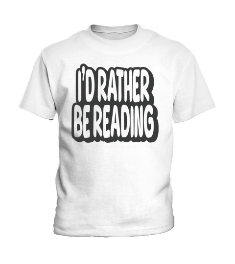I’d Rather Be Reading Vintage Quote Kids T-Shirt