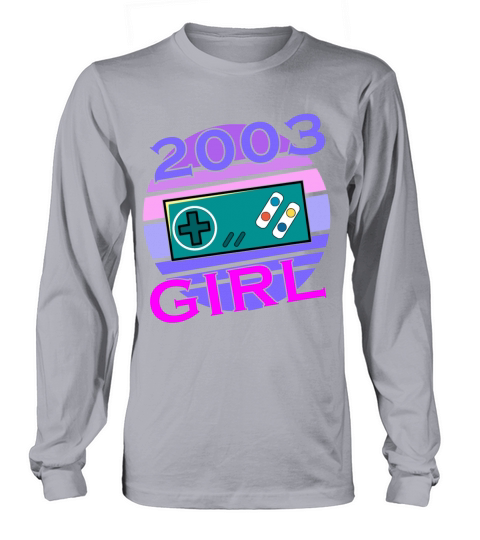 Gamer Girl 20th Birthday April Vintage 2003 Long sleeved Unisex