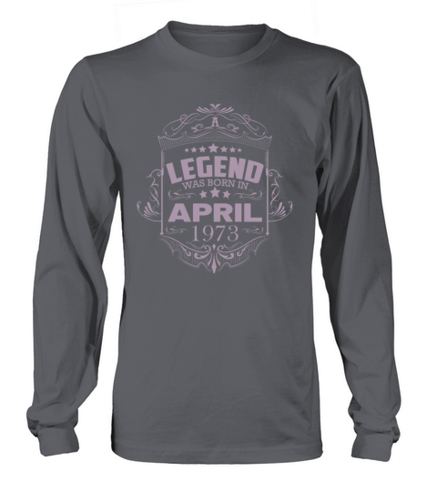 Vintage 73rd birthday design birth month April Long sleeved Unisex