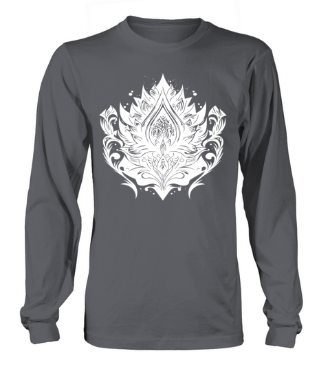 Vintage Lotus Flower Water Lily Tattoo Hobby Long sleeved Unisex