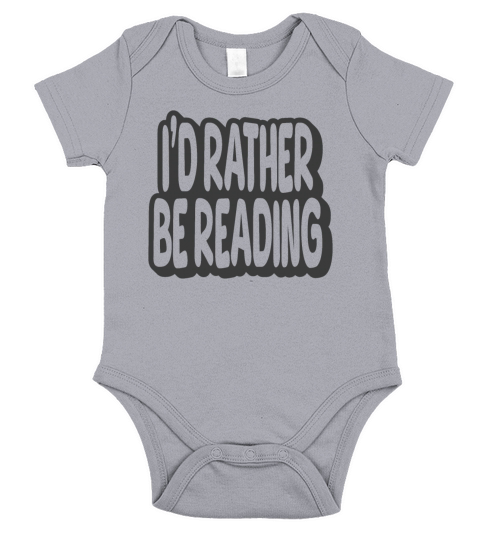 I’d Rather Be Reading Vintage Quote Short Sleeve Baby One-Piece