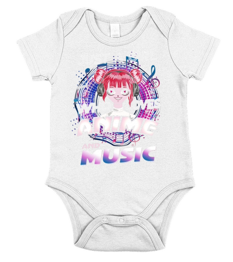 Just A Girl Who Love Anime And Music A Girl That L Short Sleeve Baby One-Piece