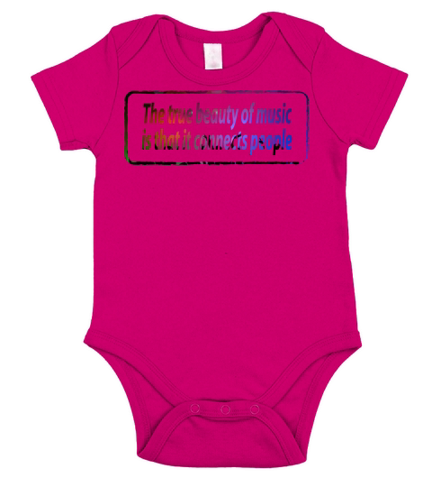 The true beauty of music quotes funny Short Sleeve Baby One-Piece