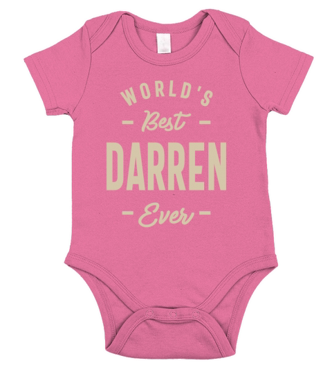 Worlds Best Darren Ever Short Sleeve Baby One-Piece