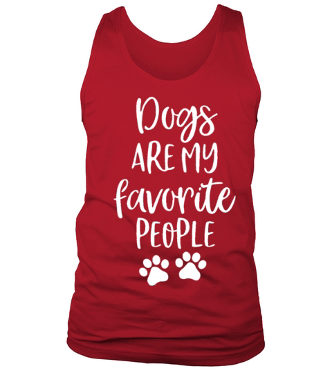 Dogs are my favorite people Tank Top Unisex