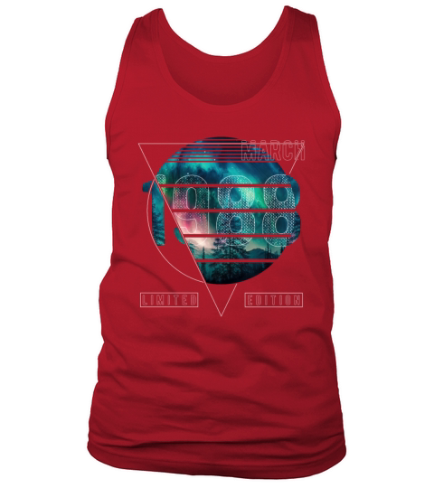 Limited Edition 1988 March Birthday Polar Lights Tank Top Unisex