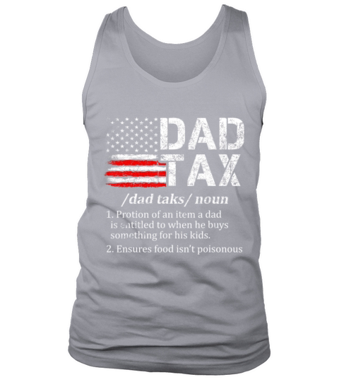 Vintage Dad Tax Definition Funny Fathers Day Tank Top Unisex