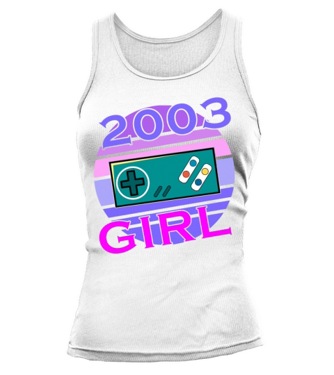 Gamer Girl 20th Birthday April Vintage 2003 Tank top Woman