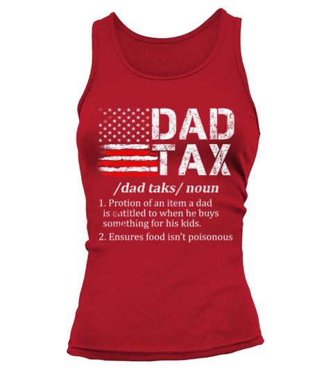 Vintage Dad Tax Definition Funny Fathers Day Tank top Woman