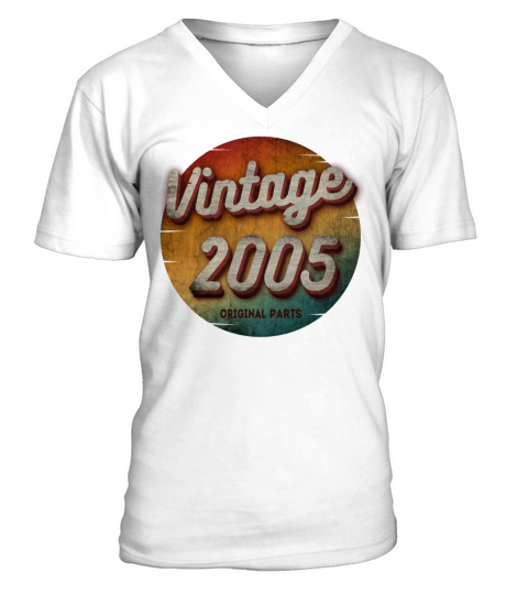VINTAGE 2005 ORIGINAL PARTS V-Neck T-shirt