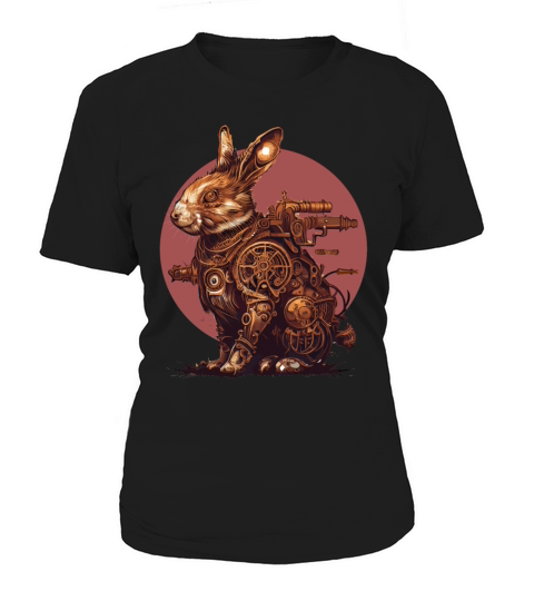 Steampunk Rabbit Vintage Bunny Machine Mechanical Women's T-Shirt