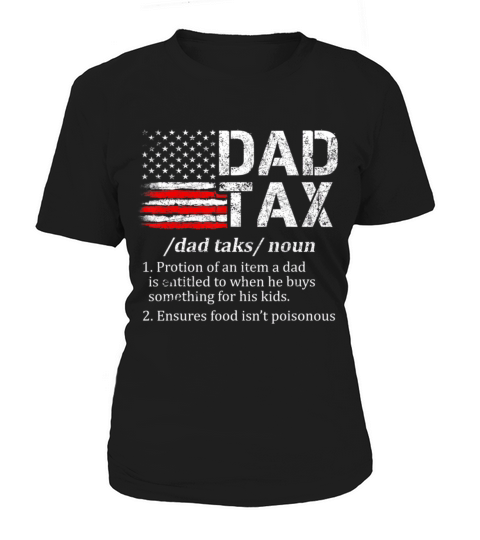 Vintage Dad Tax Definition Funny Fathers Day Women's T-Shirt
