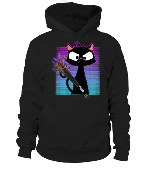 Halloween Retro Cat Vintage Cat Hoodie Unisex