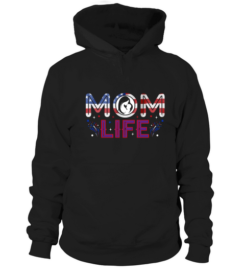 Mom Life 4th July Graphic Hoodie Unisex