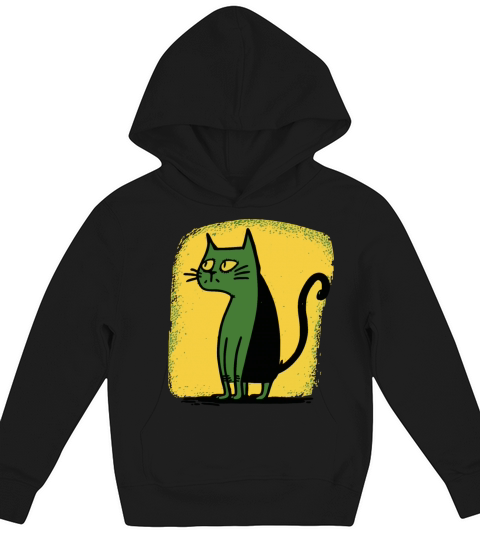 strange vintage cartoon cat Kids Hoodie