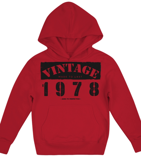 Vintage Classic 1978 45th Birthday - 45 Years Old Kids Hoodie